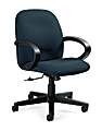 Global® Enterprise Low-Back Tilter Chair, 39"H x 24 1/2"W x 26 1/2"D, Sapphire/Black