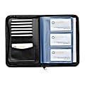 Rolodex® Faux Leather Business Card Book, 120-Card Capacity