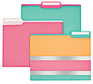 Divoga® Fashion File Folders, 9 1/2" x 11 1/2", Letter Size, Multicolor, Pack Of 6