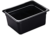 Cambro H-Pan High-Heat GN 1/2 Food Pans, 6"H x 10-7/16"W x 12-3/4"D, Black, Pack Of 6 Pans 1 thumbnail image