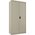 Lorell® Steel Wardrobe Storage Cabinet, 72"H x 36"W x 18"D, Putty 1 thumbnail image