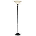 Kenroy Plymouth Torchiere Lamp, 71"H, Bronze Base, Cream Shade 1 thumbnail image