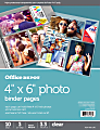 Office Depot® Brand Photo Binder Pages, 4" x 6", Multi Direction, Clear, Pack Of 10 1 thumbnail image