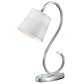 Kenroy Wilson Desk Lamp, 21”H, Brushed Steel