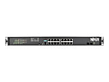 Tripp Lite 16-Port Gigabit Ethernet Switch L2 Managed w/ 8-Outlet PDU 120V - 16 Ports - Manageable - 2 x Expansion Slots - 1000Base-X - Modular - 16 x Network, 2 x Expansion Slot - Optical Fiber, Twisted Pair 1 thumbnail image