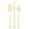 Amscan Boxed Heavyweight Cutlery Assortment, Vanilla Creme, 200 Utensils Per Pack, Case Of 2 Packs 1 thumbnail image
