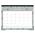2024-2025 Blue Sky Georgie Academic Monthly Desk Pad Planning Calendar, 22" x 17", July to June