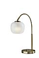 Adesso Magnolia Table Lamp, 21-3/4"H, White/Antique Brass 1 thumbnail image