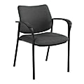 Global® Sidero Armchair, 32"H x 25 1/2"W x 24"D, Granite Rock/Black