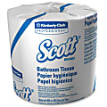 Scott® 45% Recycled Embossed 2-Ply Bathroom Tissue, 605 Sheets Per Roll, Case Of 80 Rolls