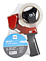 Office Depot® Brand Heavy Duty Shipping Packing Tape With Tape Gun, 1.89" x 70.8 Yd, Crystal Clear, Pack Of 2 Rolls 1 thumbnail image