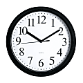 Realspace® Round Quartz Analog Wall Clock, 9"D, Black 1 thumbnail image