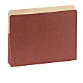 SJ Paper Red Wallet Expanding Pockets, Letter Size, 5 1/4" Expansion, 35% Recycled, Box Of 25
