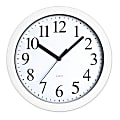 Realspace® Round Quartz Analog Wall Clock, 9", White 1 thumbnail image