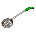 American Metalcraft Perforated Portion Spoon, 4 Oz, Green