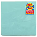 Amscan 2-Ply Paper Dinner Napkins, 7-3/4" x 7-3/4", Robin's Egg Blue, 50 Napkins Per Pack, Set Of 2 Packs 1 thumbnail image