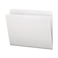 Smead® Straight-Cut File Folders, Letter Size, White, Box Of 100