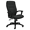 Global® Synopsis High-Back Chair, 43 1/2"H x 24 1/2"W x 26 1/2"D, Granite Rock/Black 1 thumbnail image
