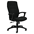 Global® Synopsis High-Back Chair, 43 1/2"H x 24 1/2"W x 26 1/2"D, Black Coal/Black 1 thumbnail image