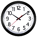 Realspace® Quartz Wall Clock, 14", Black