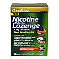 GoodSense® Nicotine Polacrilex Lozenge, 4mg (Nicotine), Box Of 72