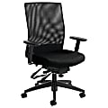 Global® Weev Mid-Back Chair, 39"H x 25"W x 24"D, Black Coal/Black 1 thumbnail image