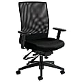 Global® Weev Mid-Back Chair, 39"H x 25"W x 24"D, Black Coal/Black