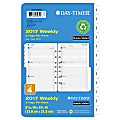 Day-Timer® 2-Page-Per-Week Planner Refill, 5 1/2" x 8 1/2", 30% Recycled, Simply Stated®, January to December 2017