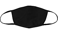 Bella + Canvas Reusable 2-Ply Cloth Face Masks, Black, M/L, Pack Of 3