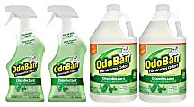 OdoBan® Odor Eliminator Disinfectant, Original Eucalyptus Scent, Case Of 2 Quart Sprays And 2 Gallon Concentrates