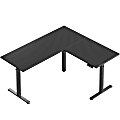 Bestier 63"W Electric Adjustable-Height L-Shaped Standing Desk, Black 1 thumbnail image