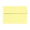 LUX Invitation Envelopes, #4 Bar (A1), Peel & Press Closure, Lemonade Yellow, Pack Of 500