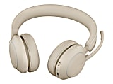Jabra Evolve2 65 UC Stereo - Headset - on-ear - Bluetooth - wireless - USB-A - noise isolating - beige - with charging stand 1 thumbnail image