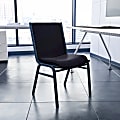 Flash Furniture HERCULES Series Stack Accent Chair, Black Patterned Fabric/Silvervein Frame 1 thumbnail image