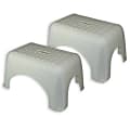 Romanoff Products Step Stools, 12-1/4"H, White, Pack Of 2 Stools 1 thumbnail image