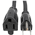 Eaton Tripp Lite Series Power Extension Cord, NEMA 5-15P to NEMA 5-15R - Heavy-Duty, 15A, 120V, 14 AWG, 25 ft. (7.62 m), Black - P024025 1 thumbnail image