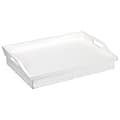 Rossie Home Lap Tray With Pillow, 4.1"H  x 17.5"W x 13.5"D, Soft White