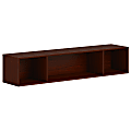 HON Mod Wall Mounted Storage | Open | 66"W | Traditional Mahogany Finish - 66" x 14"39.8" - Finish: Traditional Mahogany