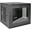 Tripp Lite SmartRack 10U Low-Profile Switch-Depth Wall-Mount Small Rack Enclosure Clear Acrylic Window Hinged Back -  - SRW10USG 1 thumbnail image