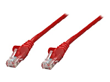 Intellinet Network Patch Cable, Cat5e, 1.5m, Red, CCA, U/UTP, PVC, RJ45, Gold Plated Contacts, Snagless, Booted, Lifetime Warranty, Polybag - Patch cable - RJ-45 (M) to RJ-45 (M) - 5 ft - UTP - CAT 5e - molded, snagless - red