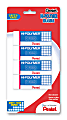 Pentel® Hi-Polymer Erasers, White, Pack Of 4 1 thumbnail image