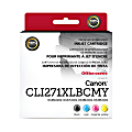 Clover Imaging Group™ Remanufactured Black And Tri-Color High-Yield Ink Cartridge Replacement For Canon® CLI-271XL, Pack Of 2, ODCLI271XLBCMY 1 thumbnail image