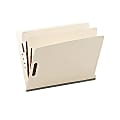 SJ Paper Top-Tab Economy Classification Folders, Legal Size, 2 Dividers, 35% Recycled, Manila, Box Of 25