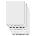 Kleer-Fax 80000 Series 50% Recycled Legal Exhibit Dividers, 1/5-Cut Bottom-Tab, Letter-Size, Blank, Pack Of 25