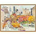 Amanti Art Autumn in New York Study III by Samuel Dixon Framed Canvas Wall Art Print, 18”H x 24”W, Maple 1 thumbnail image