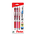 Pentel® EnerGel® Deluxe RTX Gel Pens, Medium Point, 0.7 mm, Assorted Barrels, Assorted Ink, Journaling Expressions, Pack Of 3 Pens