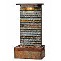 Kenroy Home Stave Indoor/Outdoor Table Fountain, 48"H x 16"W x 8"D, Slate/Copper 1 thumbnail image