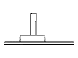 NEC Display Tabletop Stand, 4.5"H x 9.5"W x 2.4"D, Black
