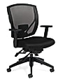 Offices To Go™ Mid-Back Chair, Infinite Seat Lock, Mesh Back, 39 1/2"H x 27"W x 26"D, Black 1 thumbnail image