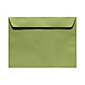 LUX Booklet 6" x 9" Envelopes, Gummed Seal, Avocado Green, Pack Of 50